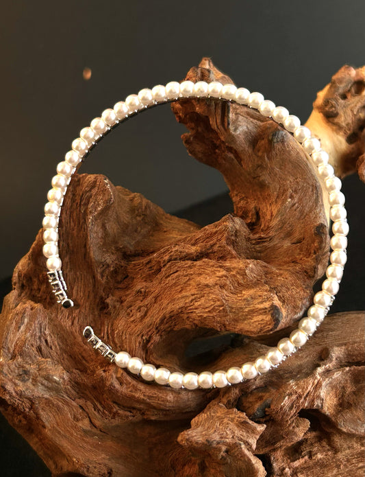 Pearl Pavé Twin Cuff