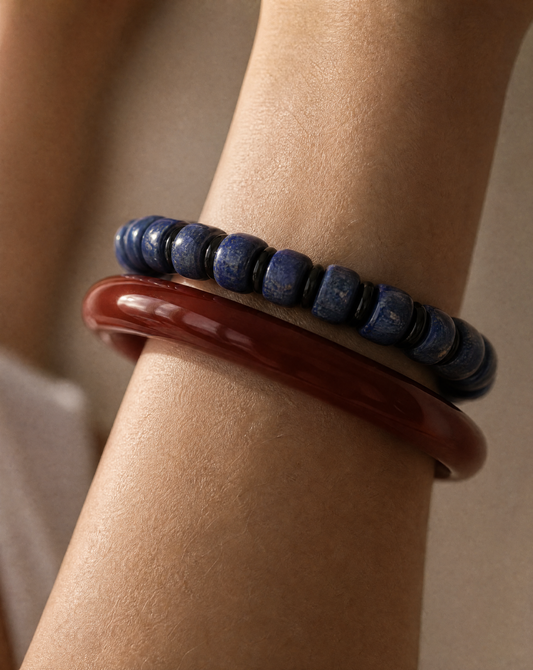 Crimson Agate Cuff