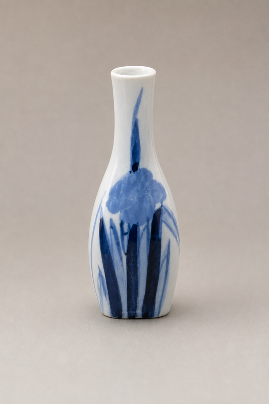 Blue Iris Slim Vase