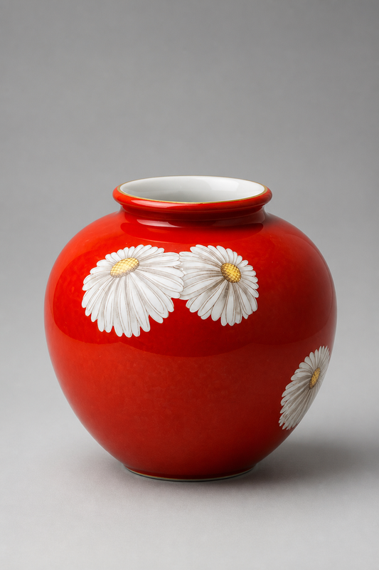 Noritake Scarlet Daisy Vase