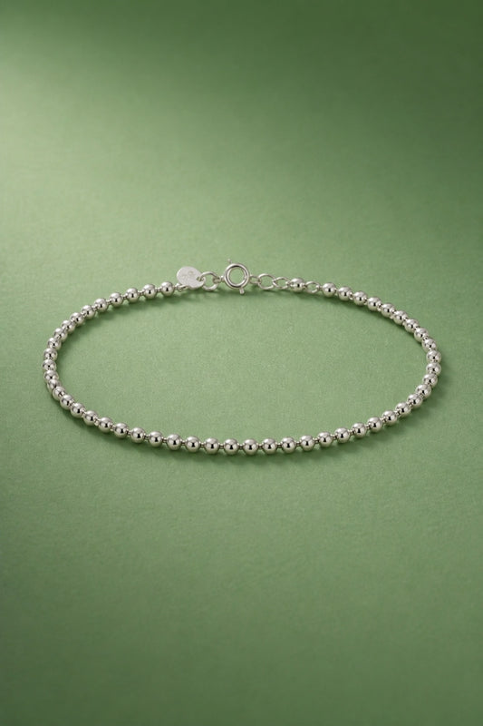 Gilded Silver Bead Bracelet